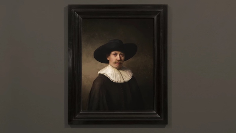 Illustration for article titled Una inteligencia artificial pinta un nuevo cuadro de Rembrandt tras estudiar toda su obra